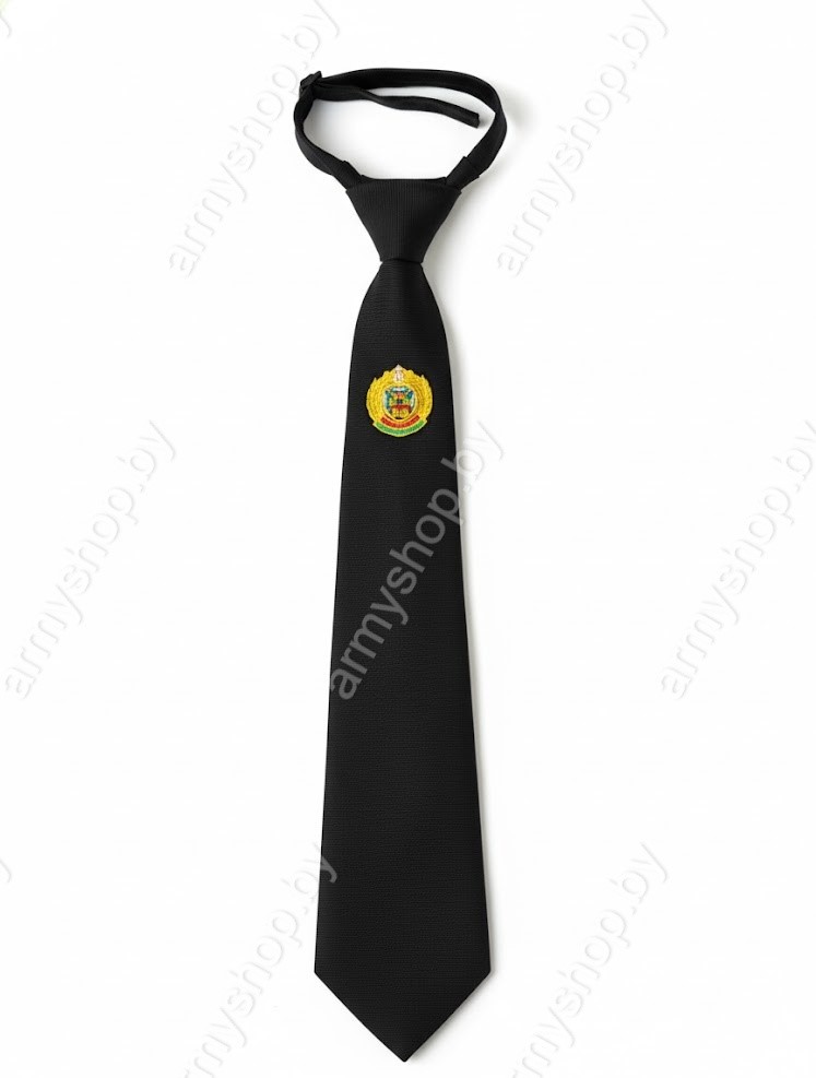 Галстук Департамента Охраны РБ (Черный) — Купить | ArmyShop.by